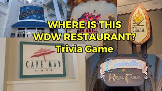 Where is this WDW Restaurant pt1  Trivia Game [upl. by Aihsenot300]