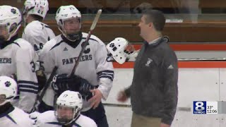 Pittsford hockey coach Steve Thering gets win 200 [upl. by Brinn]