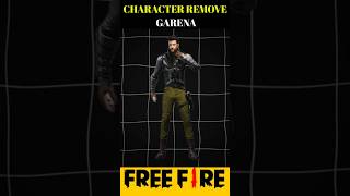 Free fire character removed by garena 🤬😡 short shorts shortsfeed freefire trending viral ff [upl. by Anayik905]