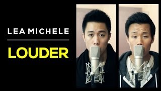 Louder  Lea Michele Guy Version Cover [upl. by Aratahs]