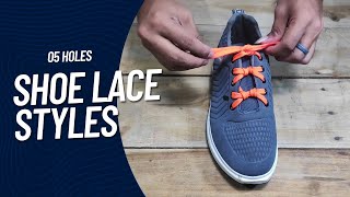 Shoes Lace Styles For 05 Holes [upl. by Auhsohey152]