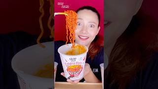 ASMR MUKBANG เสียงกิน🍝Daebak Carolina Reaper Spicy🌶️Chicken🍗🍜•EATING SOUND•SAW ซอว์ [upl. by English]