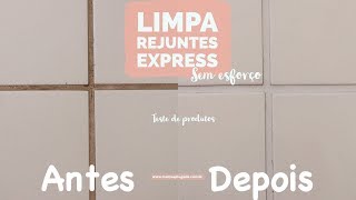 Limpeza de rejuntes encardidos  sujos  imundos de forma express com um único produto [upl. by Oilcareh]