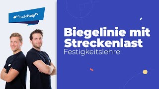 Biegung  Biegelinie  bei statisch bestimmten Systemen 3 Technische Mechanik StudyHelp [upl. by Ahsircal]