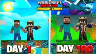 FINALE  100 Days on ONE RANDOM CHUNK in Survival Minecraft 😰 [upl. by Dotson]