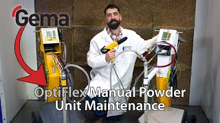 Maintenance Areas For Gema OptiFlex Manual Powder Coating Units [upl. by Ravens]