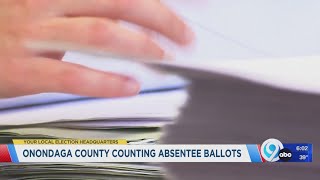 Onondaga County counting absentee ballots [upl. by Sandy]