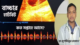 Heartbeat at 7 weeks of Pregnancy৭ সপ্তাহ গর্ভাবস্থায় হার্টবিট। [upl. by Ardnikal]