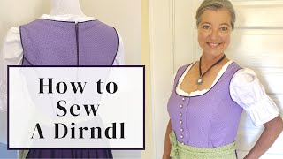 How to Sew a Dirndl  StepbyStep Tutorial [upl. by Pasia223]