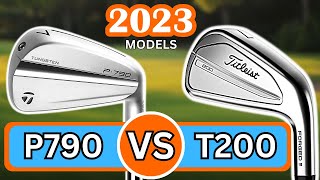 New TITLEIST T200 vs TAYLORMADE P790  New 2023 Iron Battle [upl. by Noremmac441]