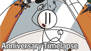 The Henry Stickmin Collection 4th Anniversary Drawing Timelapse [upl. by Jowett600]