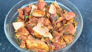 HOW TO SEASON JAMAICAN BROWN STEW PORK [upl. by Nuahsyd]