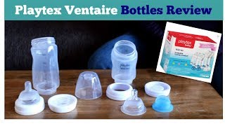 Playtex Ventaire Bottles review  Playtex Bottle Feeding  Bottles for breast milk [upl. by Ahen348]