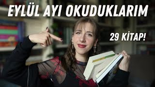 Eylül Ayında Okuduklarım 29 Kitap [upl. by Wheaton]