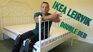 IKEA Leirvik bed frame assembly [upl. by Porcia130]