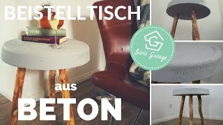 Betontisch selber bauen  Beistelltisch DIY  Tisch aus Beton  Beton Deko  Betonmöbel [upl. by Nautna502]