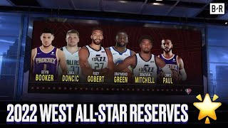 Draymond Green and Inside Crew React To 2022 West AllStar Reserves 👀 [upl. by Stegman]