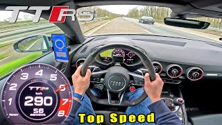 Audi TT RS ROADSTER  TOP SPEED on AUTOBAHN [upl. by Devaney270]