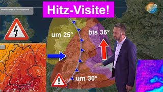 HitzVisite amp quotFakeSommerquot Kurz mal heiß dann Unwetter Wettervorhersage 1421062024 Ü30° [upl. by Htenay]