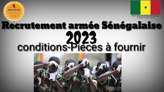 Recrutement Armée Sénégalaise 2023 [upl. by Charmian]