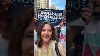 2024 Presidential Candidate Marianne Williamson joins the March to End Fossil Fuels [upl. by Rubma]