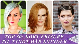 Top 30 kort frisure til tyndt hår kvinder [upl. by Ettenay40]