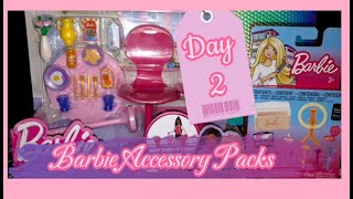 25 Days of Barbie Day 2 Accessory Packs [upl. by Navek]