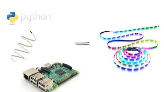 use Python to control WS2812b LED Strips with Raspberry Pi  complete tutorial [upl. by Steffie]