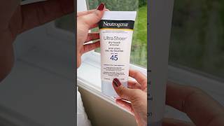 Neutrogena Sunscreen ☀️🧴Lotion SPF 45 skincare sunscreen neutrogena neutrogenasunscreen [upl. by Wyly397]