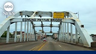 Kamala Harris in Selma to mark 59th commemoration of Bloody Sunday [upl. by Oidacra]