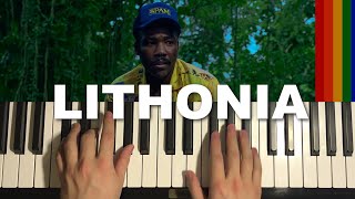 How To Play  Childish Gambino  Lithonia Piano Tutorial Lesson [upl. by Pantia656]