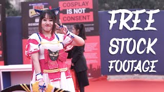 Cosplay  Free stock footage  Check Description For Original Download Link [upl. by Hummel]