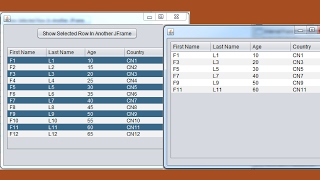 Java  How To Display JTable Selected Rows To Another JFrame JTabel Using Java  with source code [upl. by Janean]