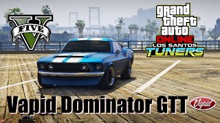 GTA 5  Vehicle Customization DLC  Vapid Dominator GTT 1969 Ford Mustang [upl. by Aicenra]