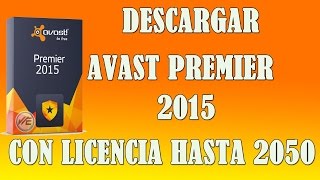 Descargar Avast Premier 2015 con Licencia 2050 Marzo2016MEGA [upl. by Annoyik721]