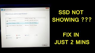 Fix SSD not showing while Windows 10 installation Dell Inspiron 15 5000 [upl. by Yderf]