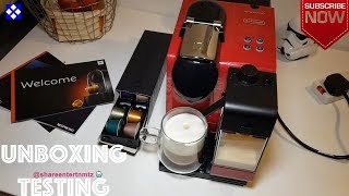 Delonghi Nespresso Lattissima Plus Coffee Maker  Red Unboxing amp Testing [upl. by Alled]