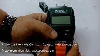 MO50  EXTECH การใช้งานเครื่องวัดความชื้น MOISTURE METER [upl. by Yeoj]