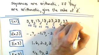 Quick Intro to Arithmetic Sequences [upl. by Casie]