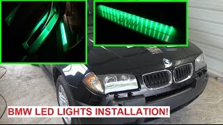 BMW E83 X3 LED Lights Install Super easy affordable Looks Great [upl. by Anyaled586]