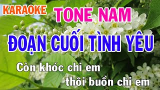 Đoạn Cuối Tình Yêu Karaoke Tone Nam Nhạc Sống  Phối Mới Dễ Hát  Nhật Nguyễn [upl. by Rainie]