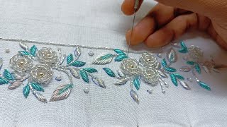 Blouse back design  Blouse designs  aariembroidery20 aariwork [upl. by Ermeena179]