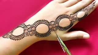 Very beautiful stylish back hand mehndi design  Easy latest mehndi design  Mehndi design  Mehndi [upl. by Ahsena108]