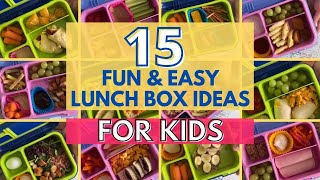 Kids Lunch Box Ideas  Back to School Lunch Ideas  Lunch Box Recipes  Easy Lunches for Kids [upl. by Georgeanne]