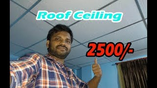 Ceiling Install Full Video  How to Install Thermocol Roof Ceiling 1211  2500 Rupess Only [upl. by Ahsinauq358]