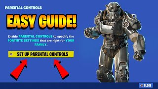 How To TURN OFF amp TURN ON PARENTAL CONTROLS On Fortnite Chapter 5 Season 3 EASY FIX [upl. by Aer]