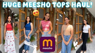 ✨💖HUGE Meesho Tops Haul  4 Giveaway Winner Announcement💖✨ [upl. by Biggs]