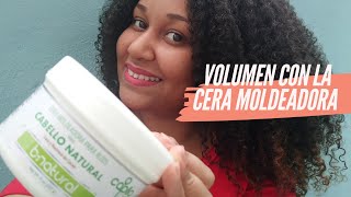 Logra VOLUMEN con CERA moldeadora de Capilo B Natural para RIZOS [upl. by Nevs]