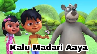 Kalu Madari Aaya  कालू मदारी आया  Hindi Rhymes  Hindi Poem  Hindi Song  Baby Rhymes  Baby Poem [upl. by Assiar]