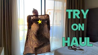 4K Leopard Transparent Robe Dance  Try On Haul Clothes  Get Ready with Kitty Kissess [upl. by Hatnamas]